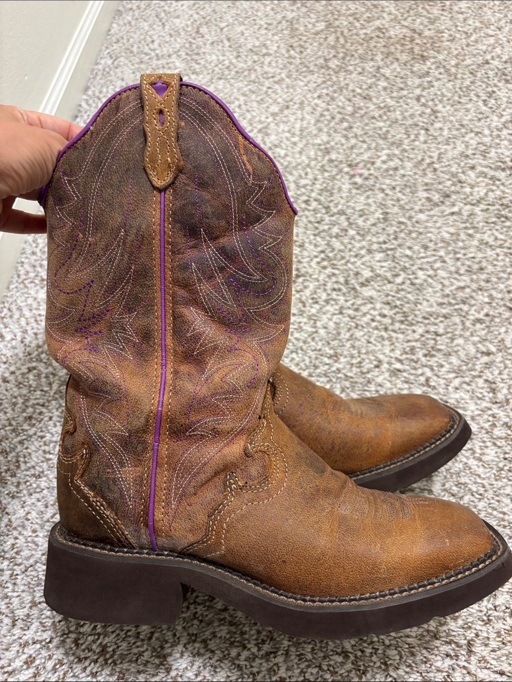 Justin Gypsy Raya Western Boots 8 - Picture 4 of 9